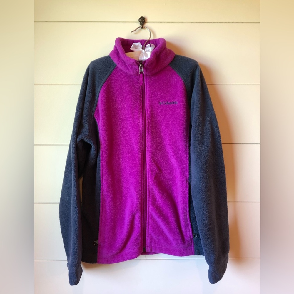 Columbia Full Zip Fleece Girls Size L 14-16